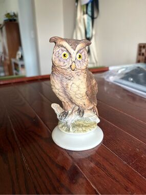 Vintage Lefton Hand Painted Owl